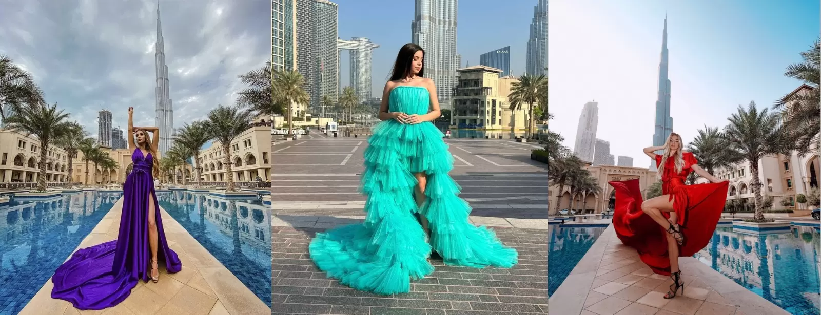 Burj Khalifa Flying Dress Videography Shoot