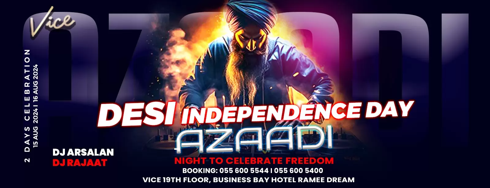 Desi Independence Day with Azaadi Live in Dubai
