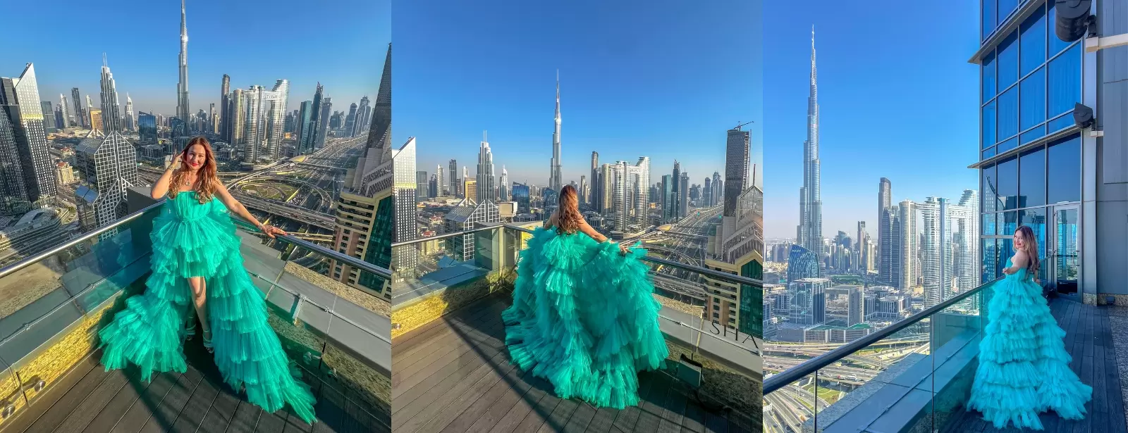 Shangri-La Balcony Flying Dress Videography Shoot