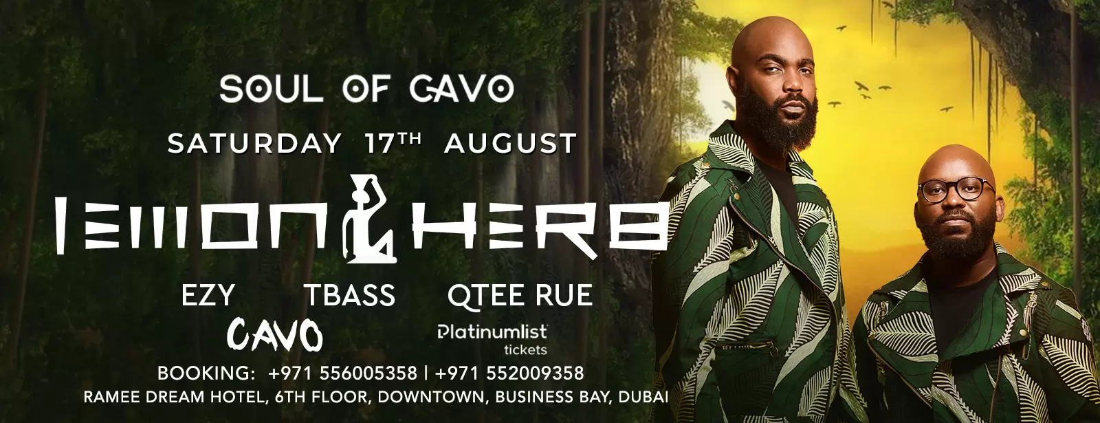 Soul of Cavo Presents Lemon and Herb Live at Cavo in Dubai
