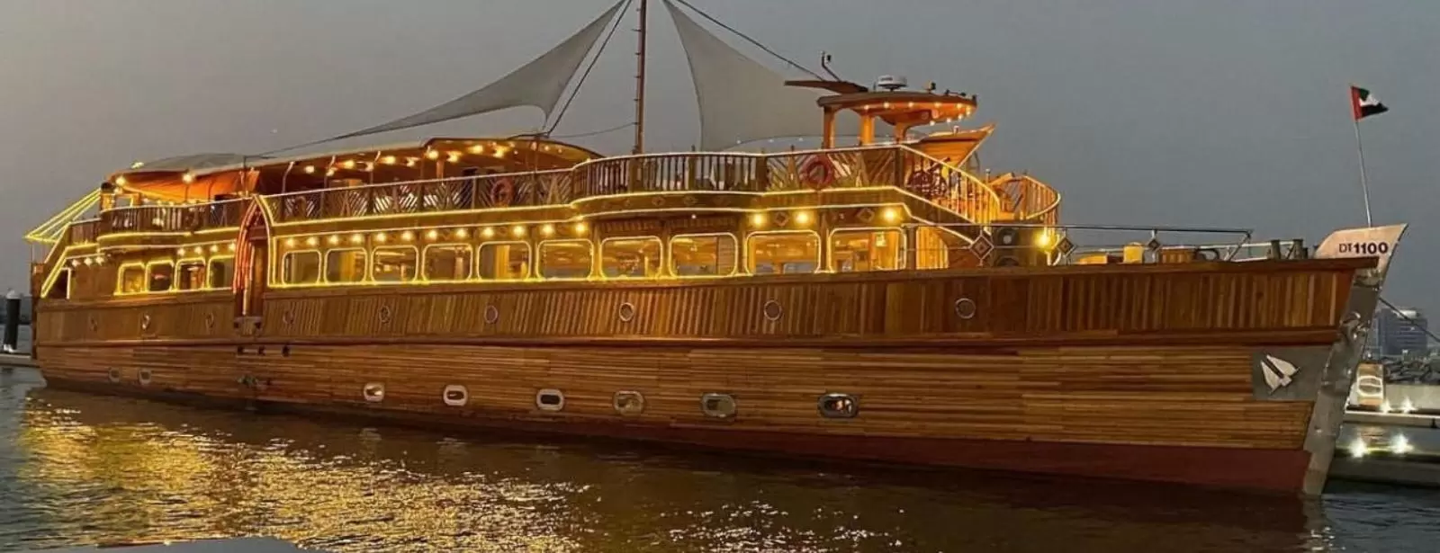 Dhow dinner cruise on Dubai creek