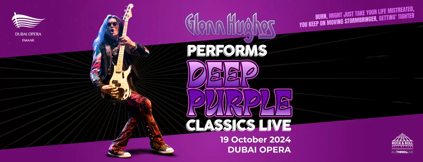 Glenn Hughes Performs Deep Purple Classics Live at Dubai Opera