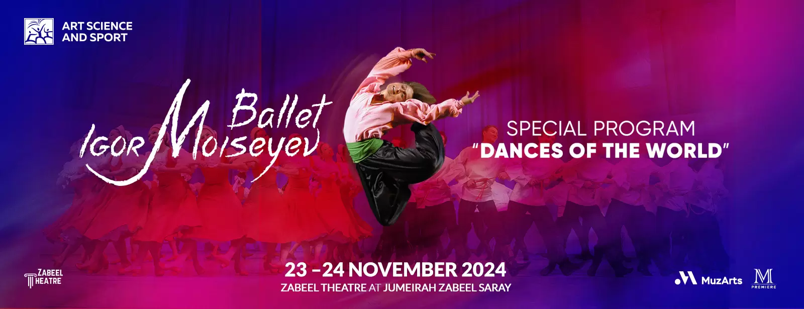 The Igor Moiseyev Ballet at Zabeel Theatre in Dubai