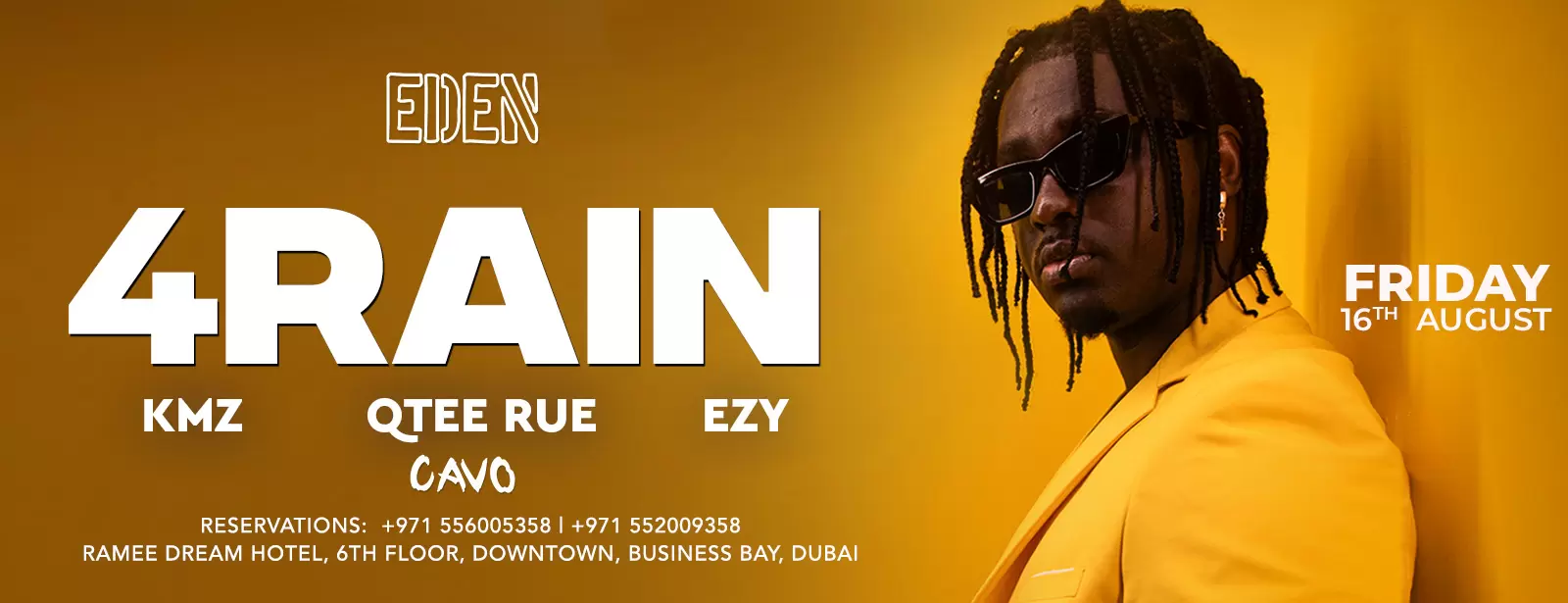 Eden Presents 4Rain Performing Live at Cavo, Dubai