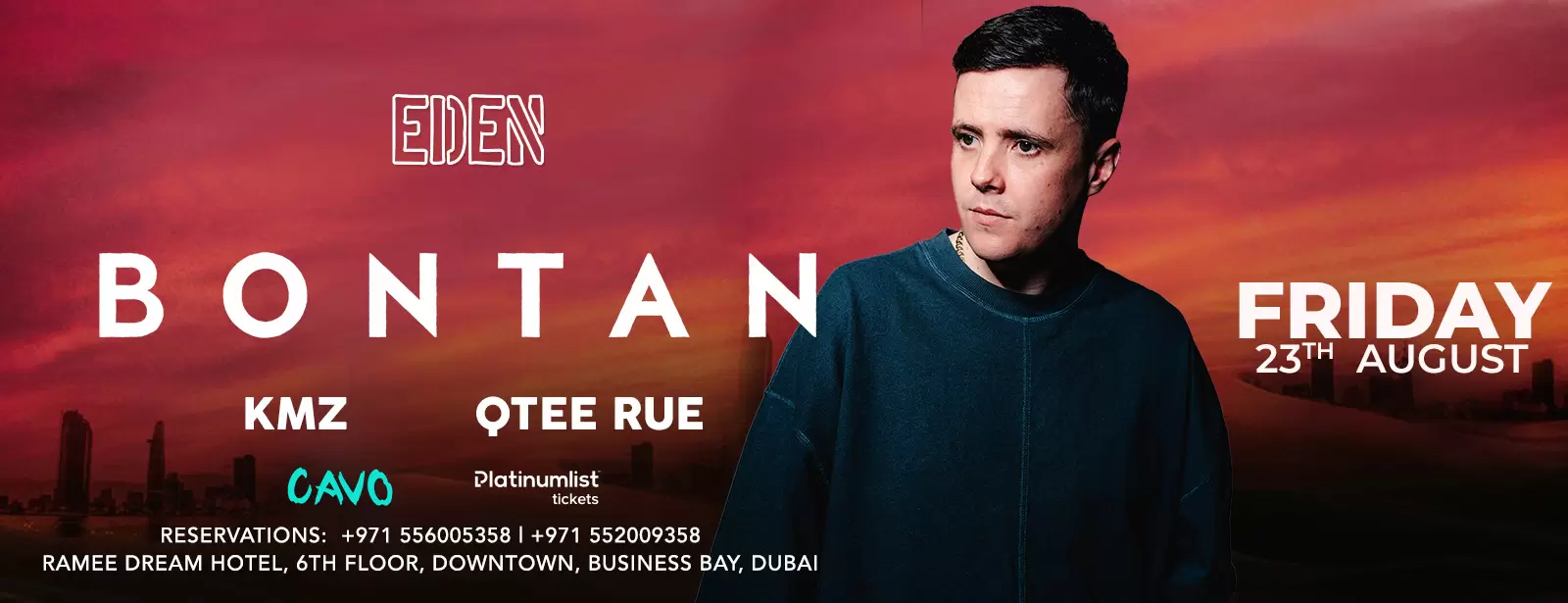 Eden Presents Bontan Performing Live at Cavo, Dubai