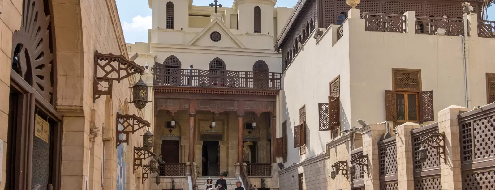 Old Cairo with the hanging church, Coptic Museum, and Sultan Hassan Mosque