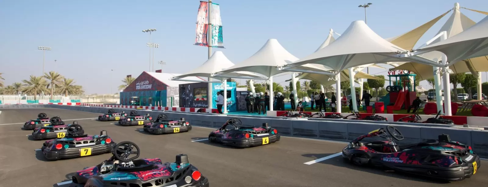 Karting session at Yas Marina Circuit