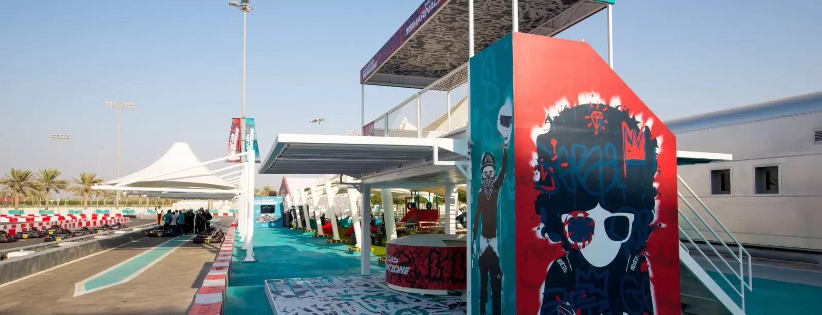 Karting session at Yas Marina Circuit