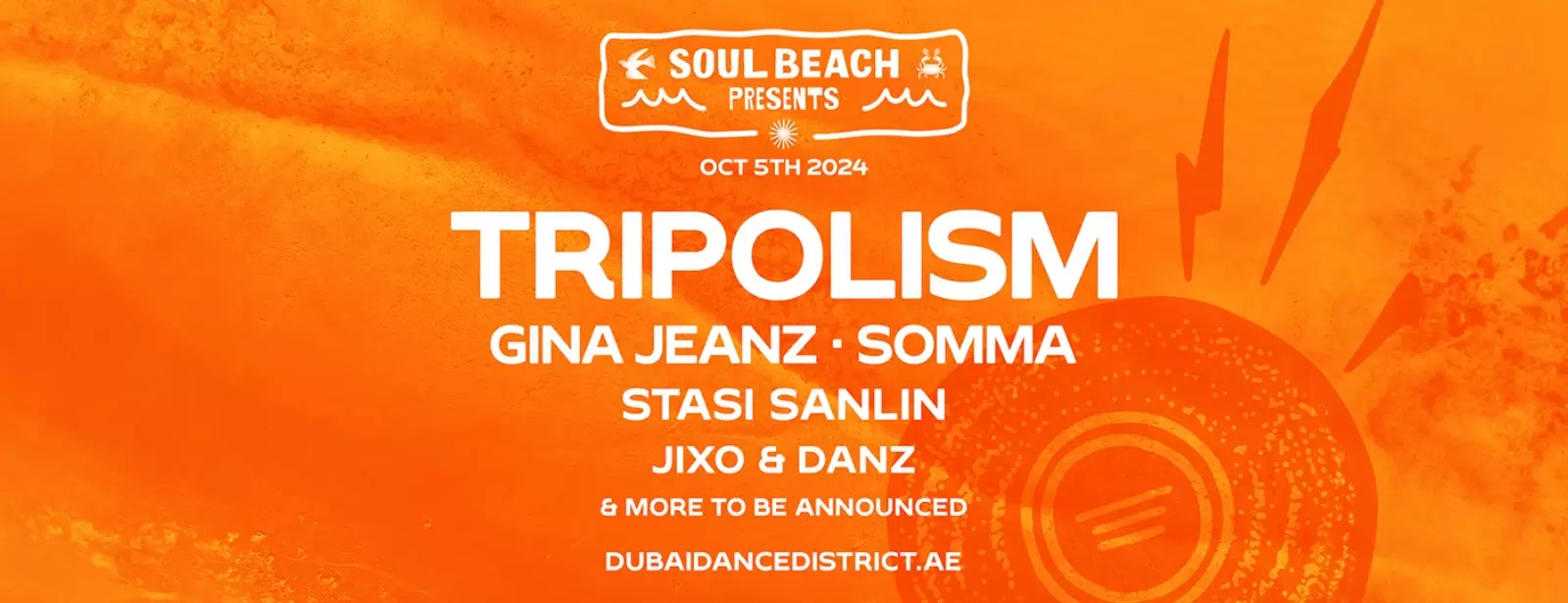 SOUL BEACH presents Tripolism, Gina Jeanz, Somma, Stasi Sanlin & more in Dubai