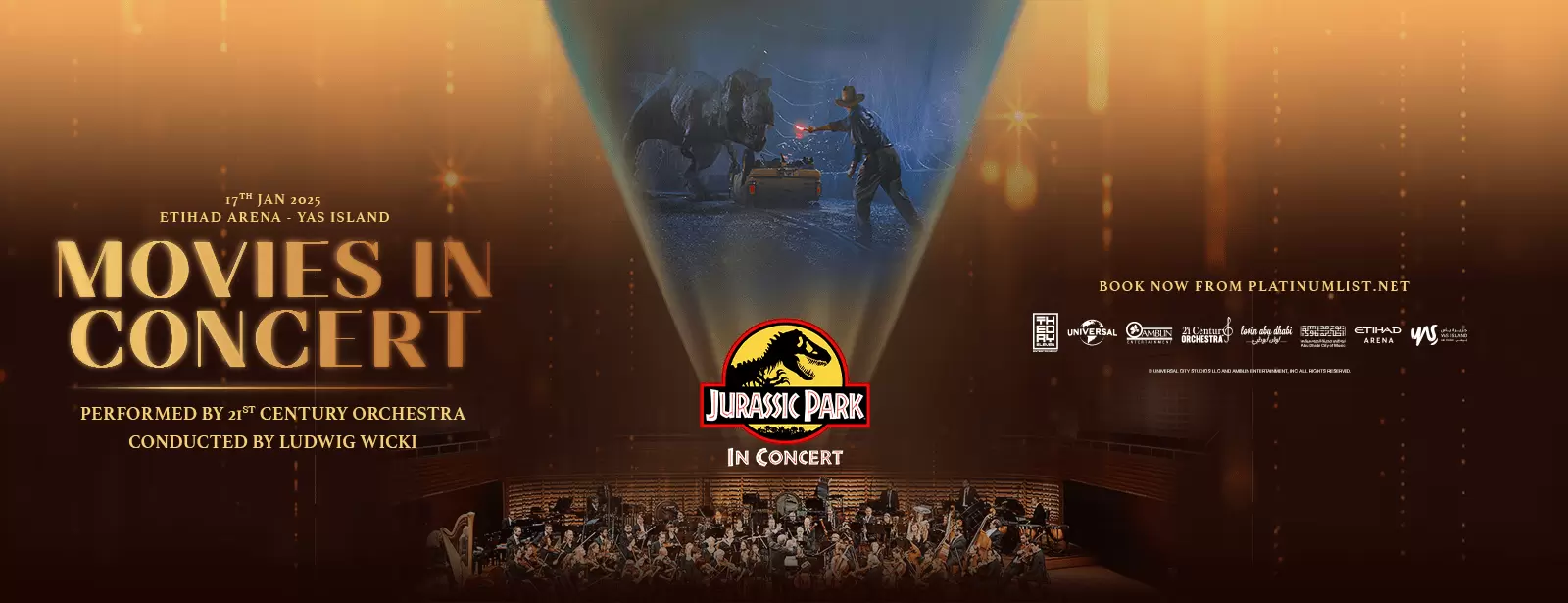 Jurassic Park In Concert at Etihad Arena, Abu Dhabi