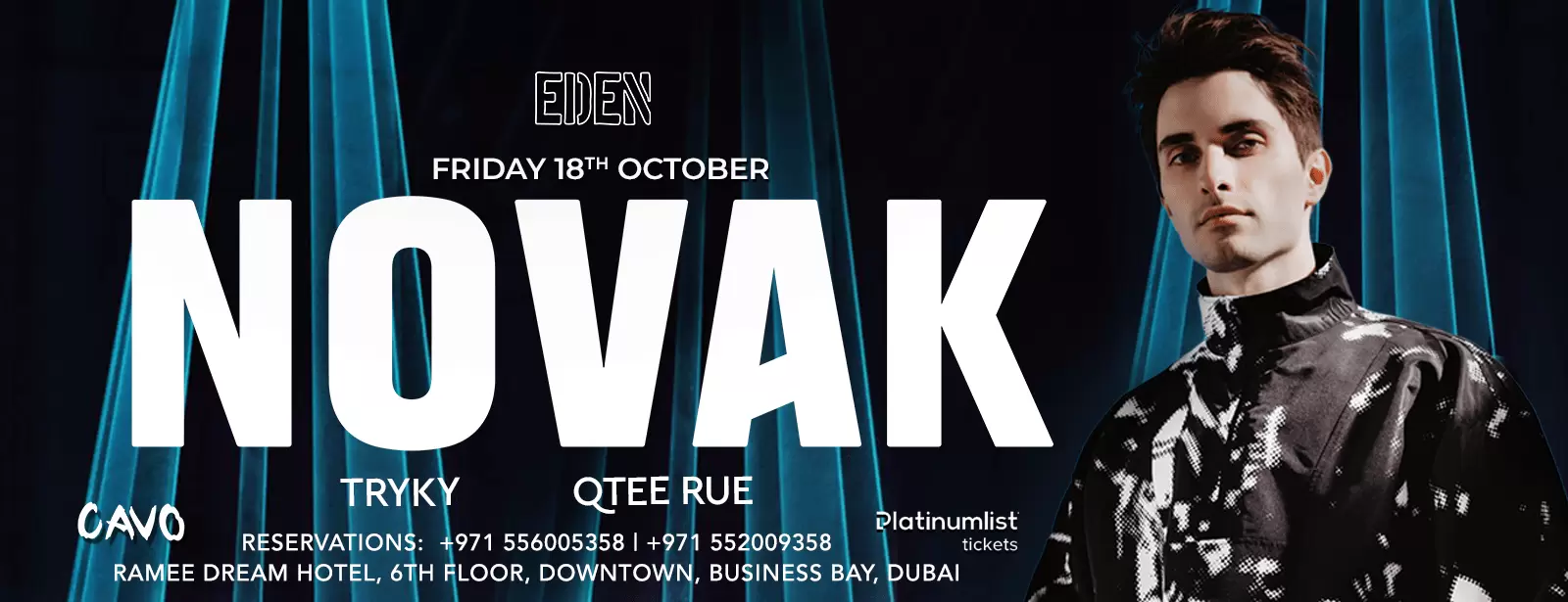 Eden Presents Novak DJ Performing Live in Dubai