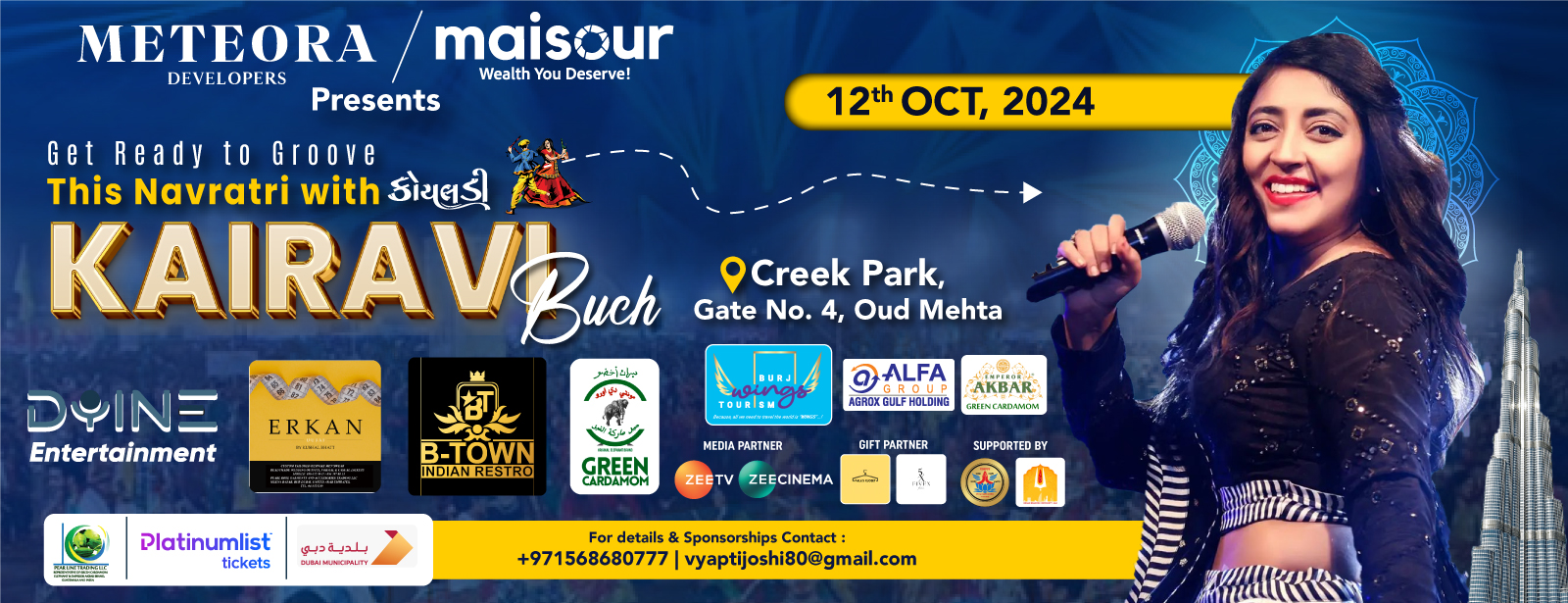 Garba Dandiya Navratri with Kairavi 2024 Live in Dubai