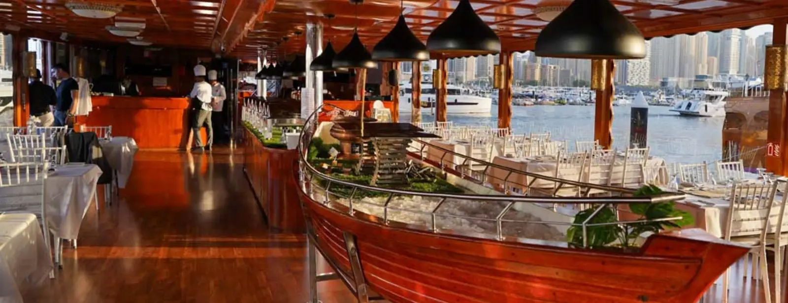 Dubai Marina Luxury Dhow Dinner Cruise