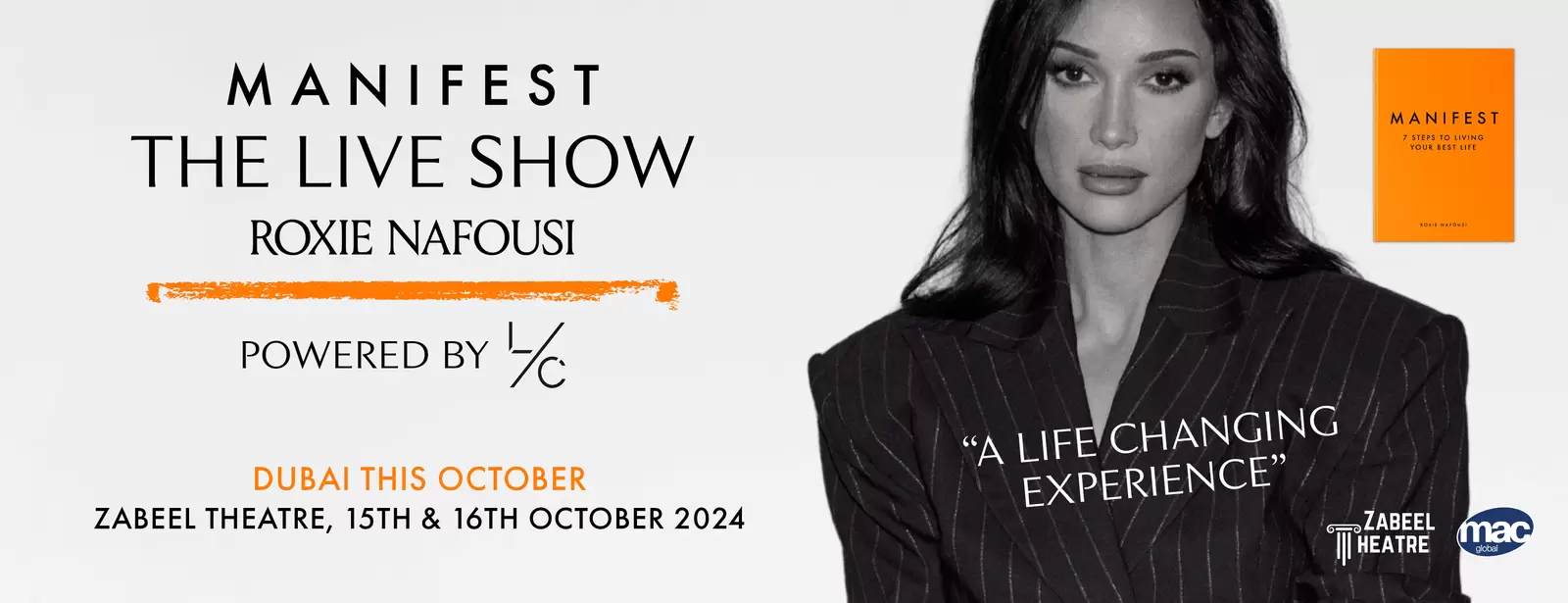 MANIFEST: Live with Roxie Nafousi at Zabeel Theatre, Dubai