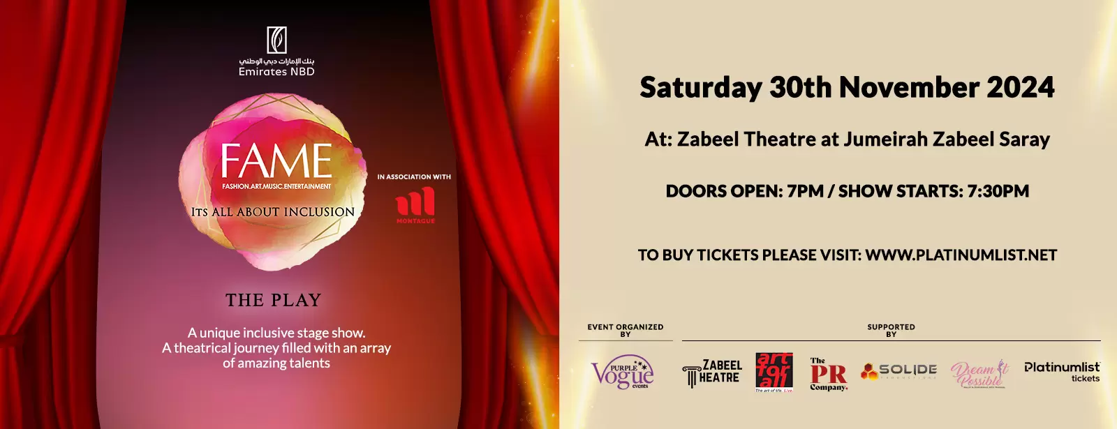 Fame 2024 at Zabeel Theatre, Dubai