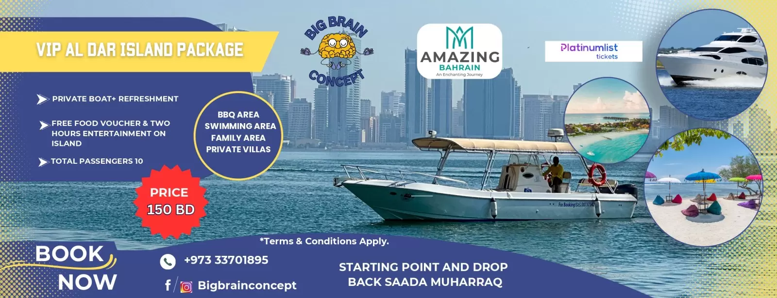 Family Private Boat Tour to Al Dar Island