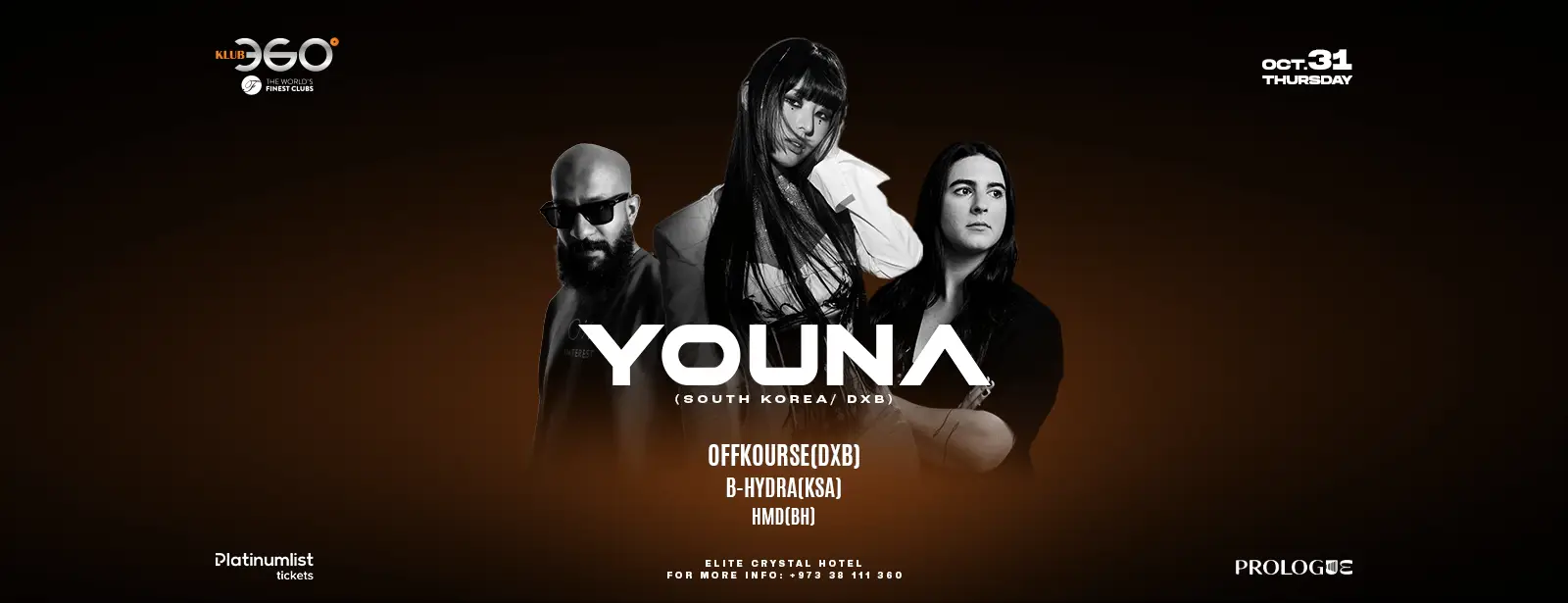 YOUNA(S.KOREA) Live on Halloween at Prologue Nights/Klub360