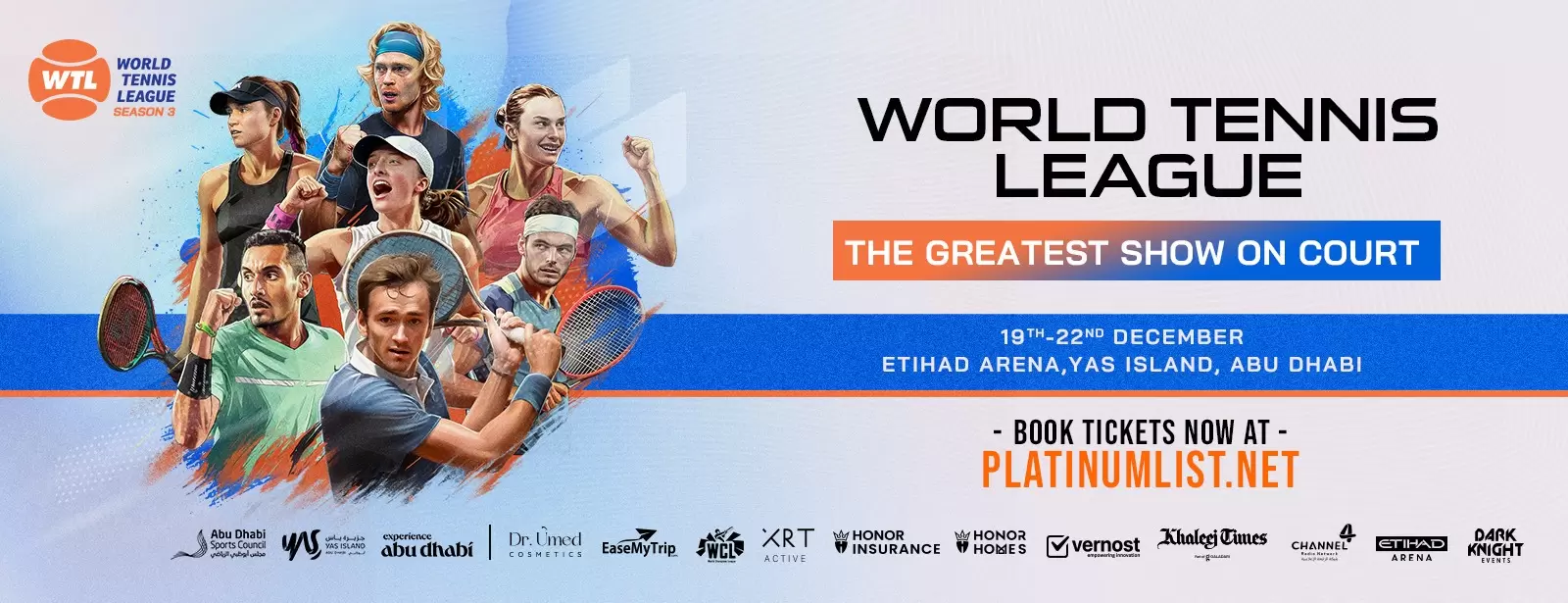 World Tennis League presents the Greatest Show on Court at Etihad Arena Abu Dhabi 2024
