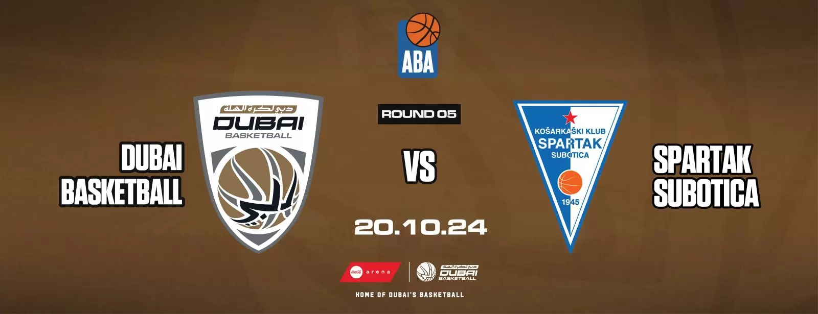 Dubai Basketball vs Spartak Suboticain Coca-Cola Arena
