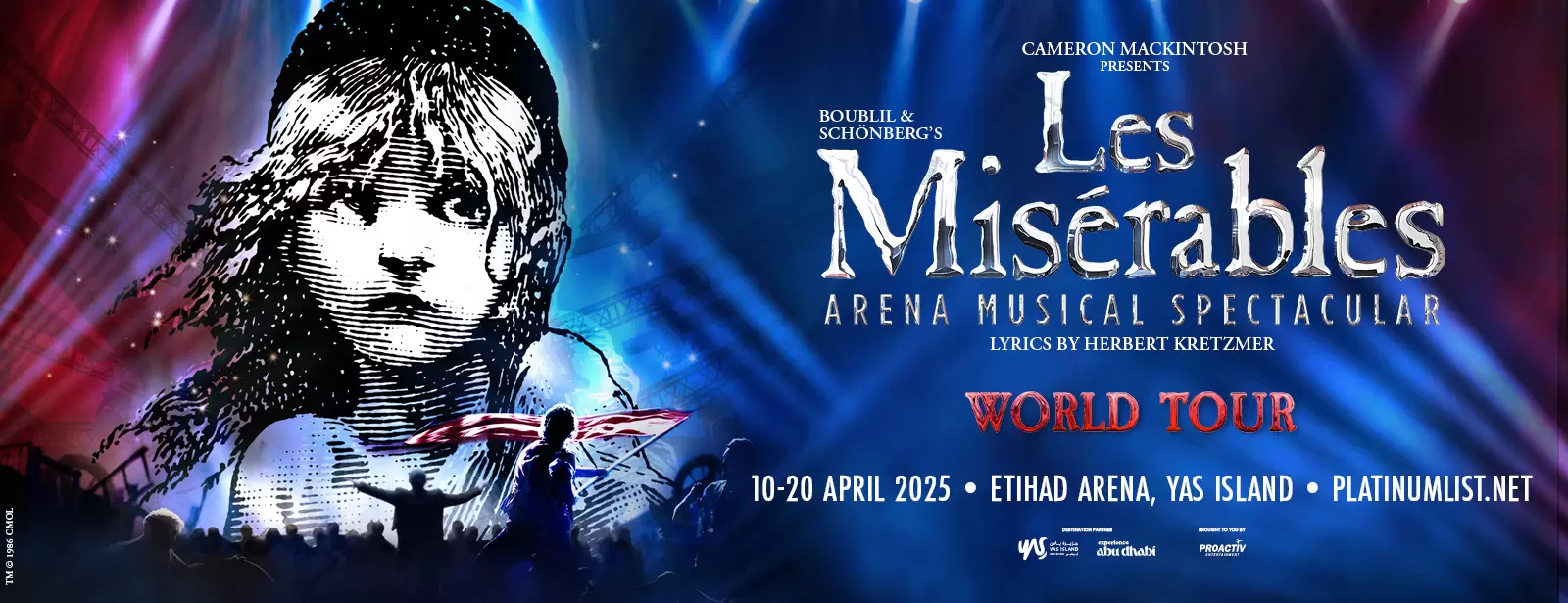 Les Misérables: The Arena Spectacular at Etihad Arena in Abu Dhabi