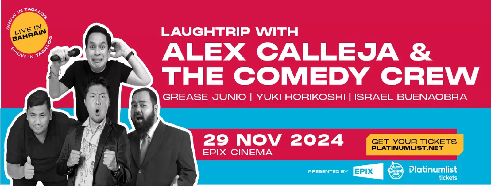 Laughtrip with Alex Calleja and The Comedy Crew in Bahrain