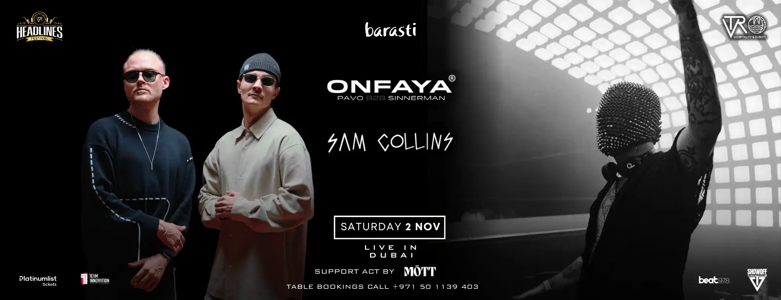 Onfaya and Sam Collins Live in Barasti, Dubai