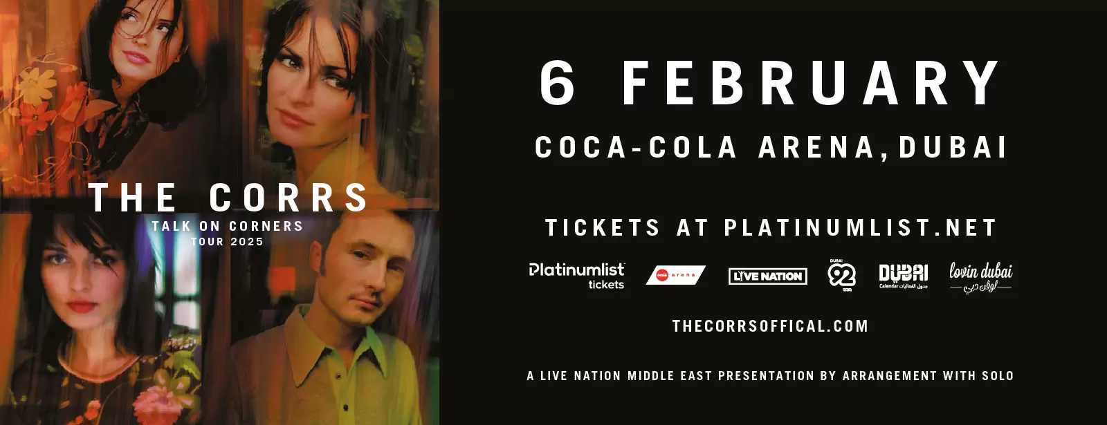 The Corrs Live at Coca-Cola Arena,Dubai