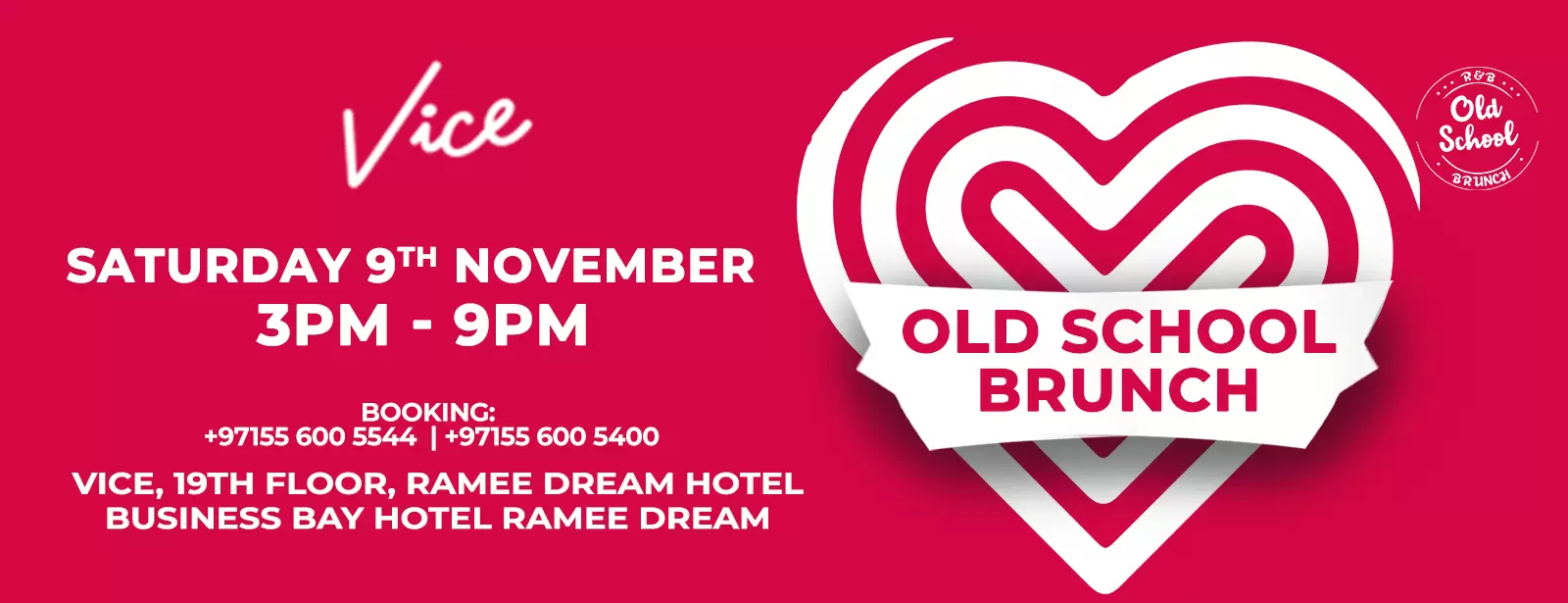 OLD SCHOOL R&B BRUNCH at Vice, Dubai