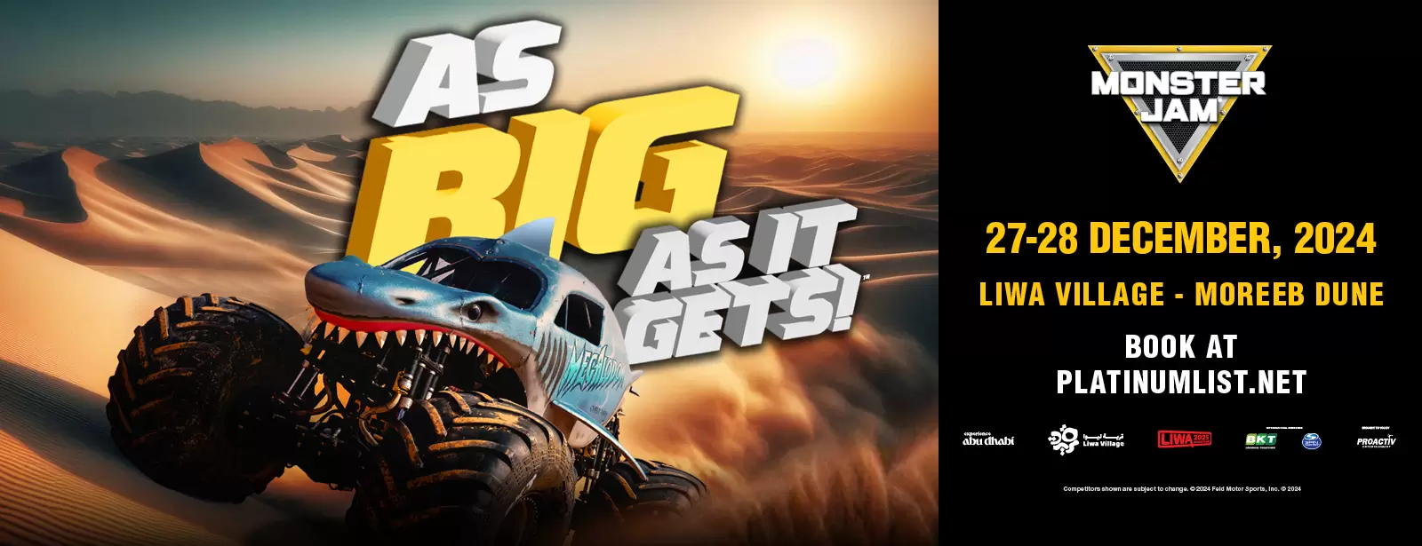 Monster Jam 2024 | Liwa, Abu Dhabi