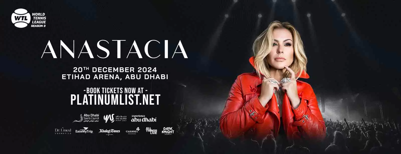 World Tennis League presents Anastacia Live in Abu Dhabi