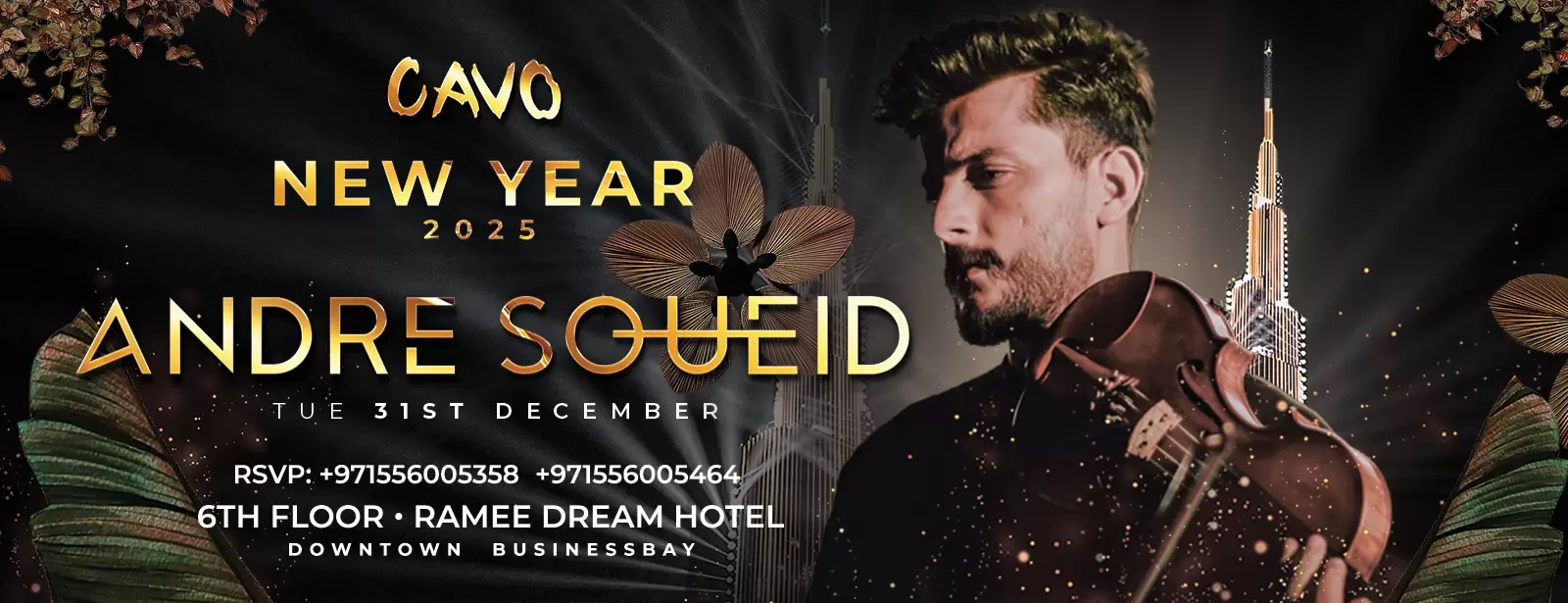 New Year’s Eve with Andre Soueid at Cavo in Dubai