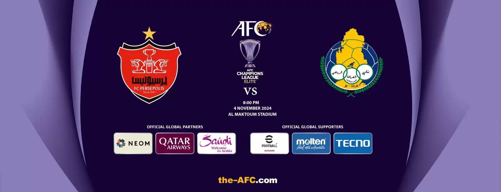 Persepolis FC (IRA) vs Al-Gharafa SC (QAT) - AFC Champions League Elite