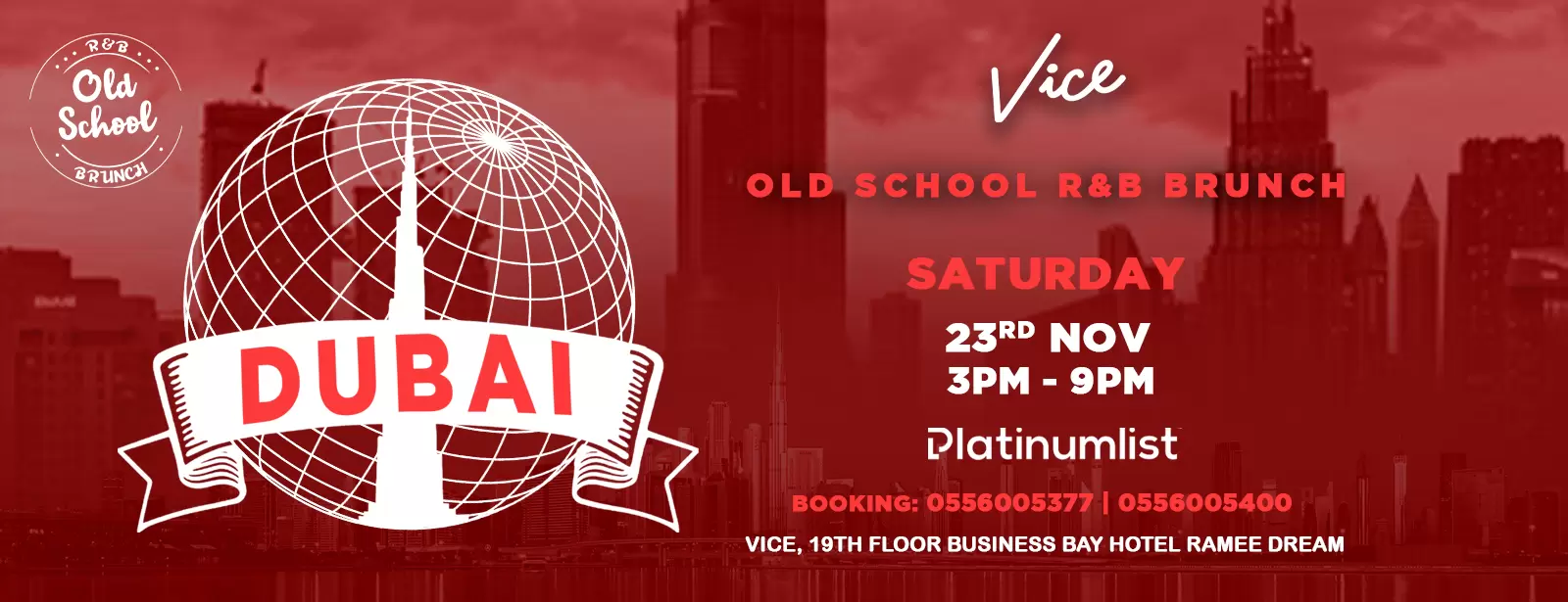 OLD SCHOOL R&B BRUNCH at Vice, Dubai