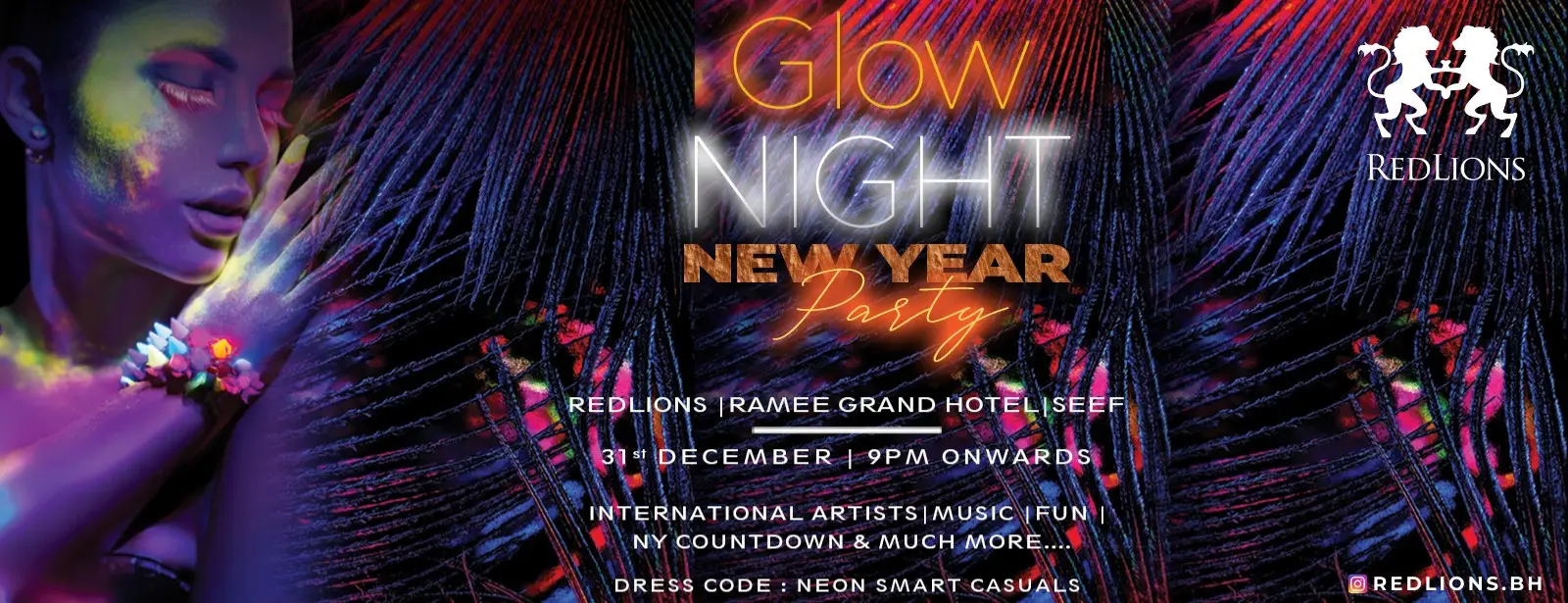 Glow Night New Year Party at Ramee Grand Hotel
