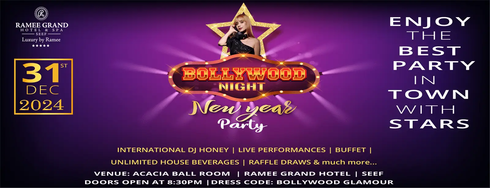 Bollywood Night - New Years Party at Ramee Grand Hotel
