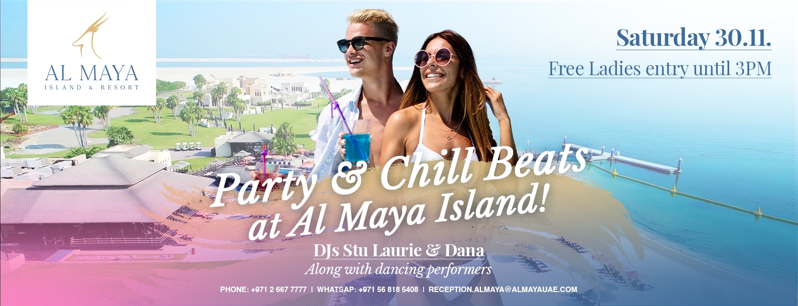 Activate Island Party Mode at Al Maya Island & Resort Saturday Pool Party in Abu Dhabi