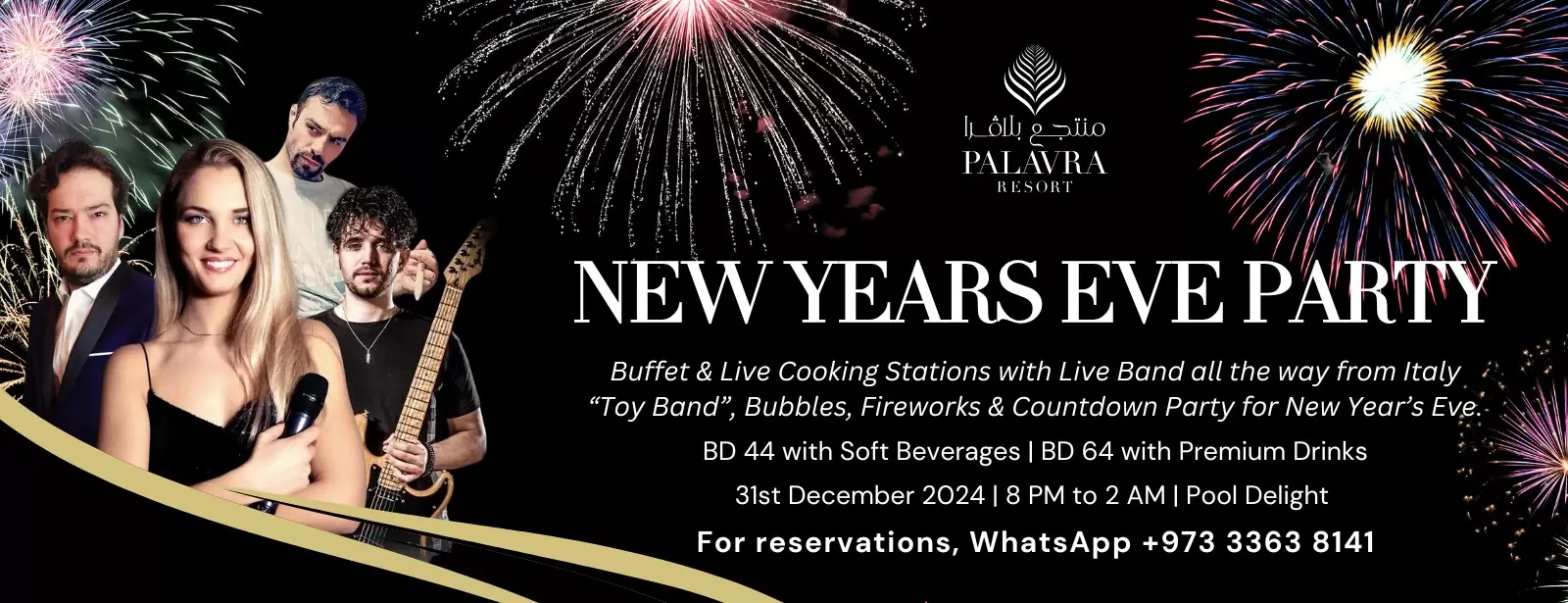 New Year's Eve Party at Palavra Resort