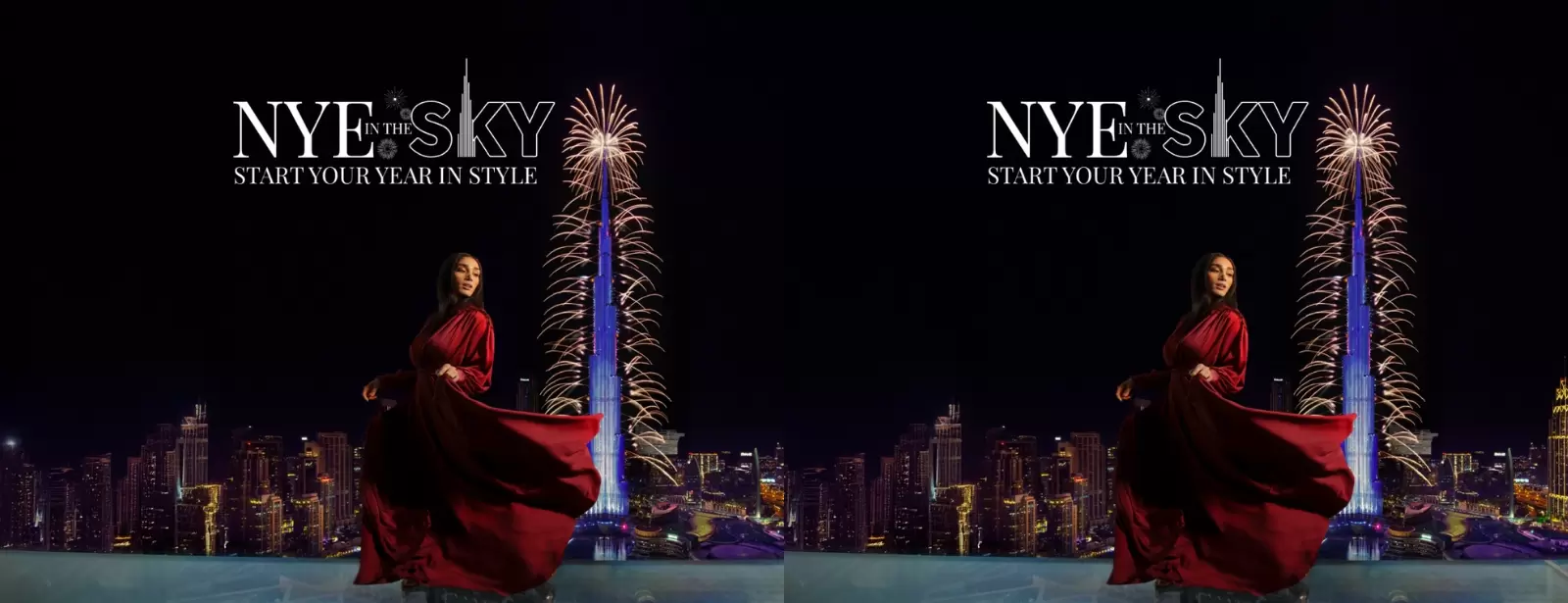 NYE 2025 with Dinner at Sky Views Observatory +  Edge Walk Experience