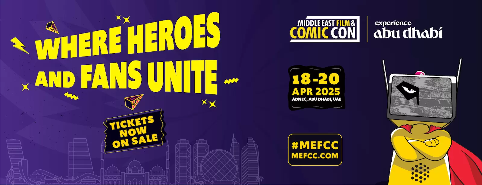 Middle East Film & Comic Con 2025 (MEFCC) in Abu Dhabi