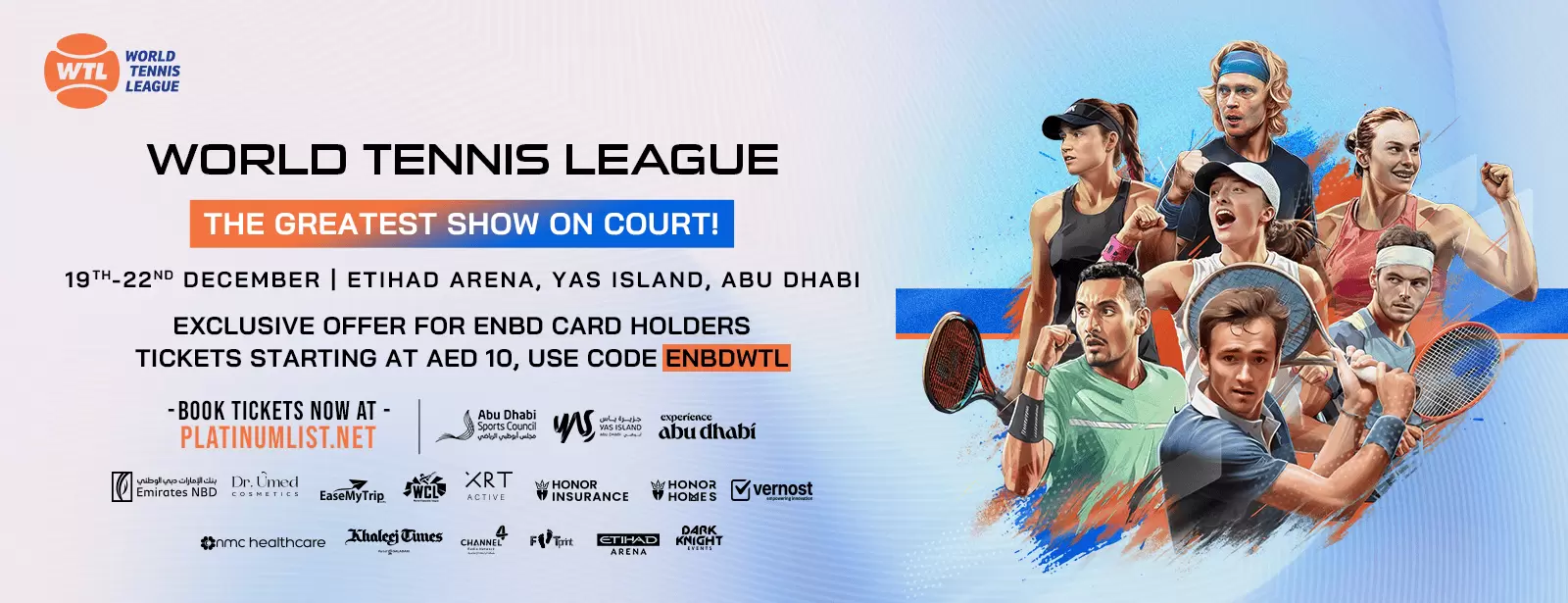 World Tennis League presents the Greatest Show on Court at Etihad Arena Abu Dhabi 2024