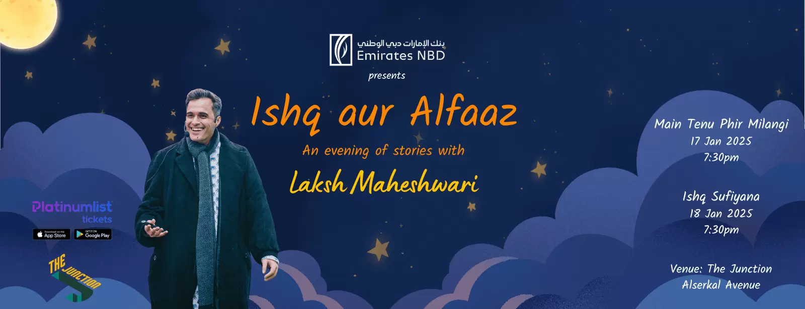 Ishq aur Alfaaz – An evening of stories with Laksh Maheshwari at The Junction in Dubai