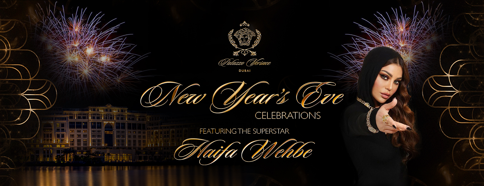 New Year’s Eve celebrations featuring Haifa Wehbe at Palazzo Versace Dubai