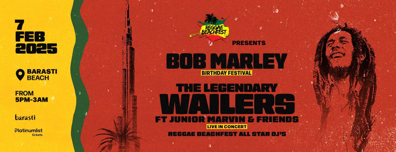 Bob Marley Birthday Festival by Reggae Beachfest in Dubai