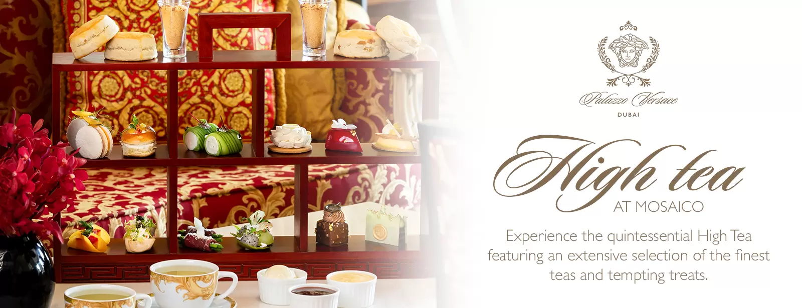 High Tea at Mosaico Lounge | Palazzo Versace Dubai