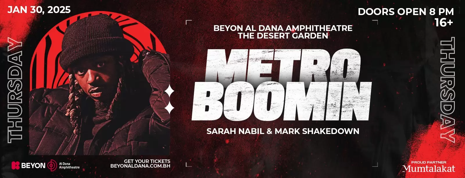 Metro Boomin at Beyon Al Dana Amphitheatre Desert Garden