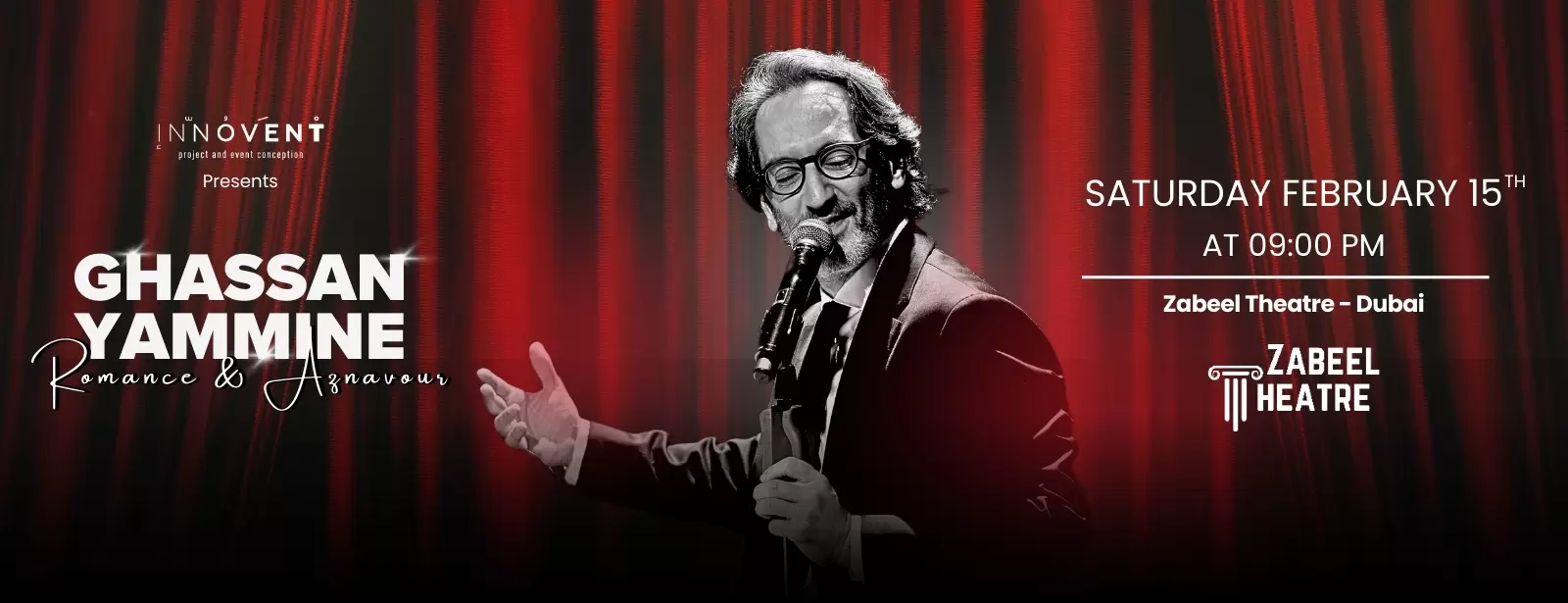 Ghassan Yammine: Romance & Aznavour at Zabeel Theatre in Dubai