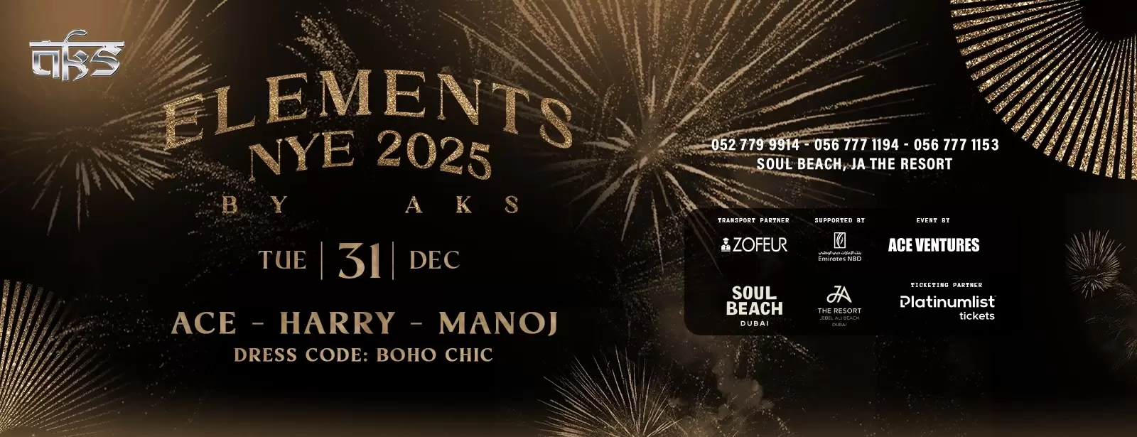 Elements Nye 2025 By Aks in Dubai