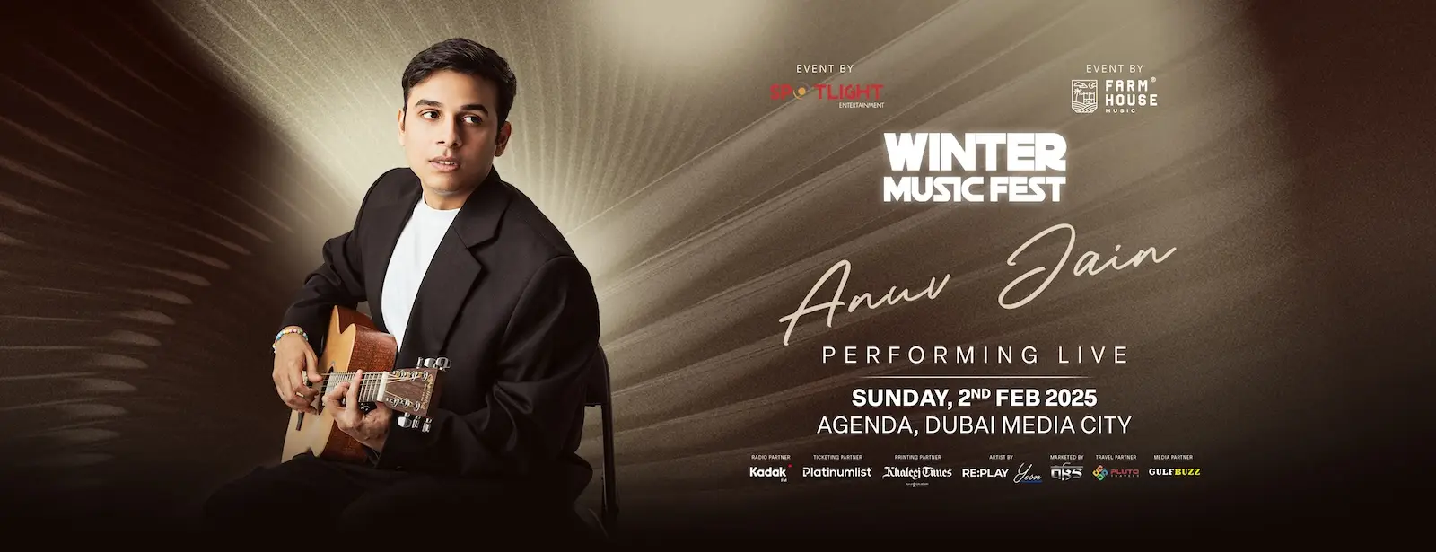 Anuv Jain live in Dubai at The Agenda , Dubai Media City