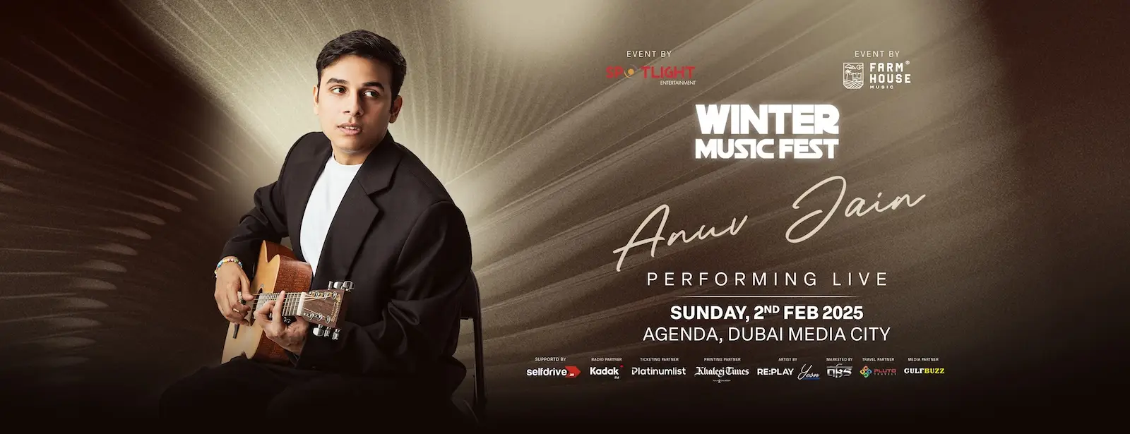 Anuv Jain live in Dubai at The Agenda , Dubai Media City