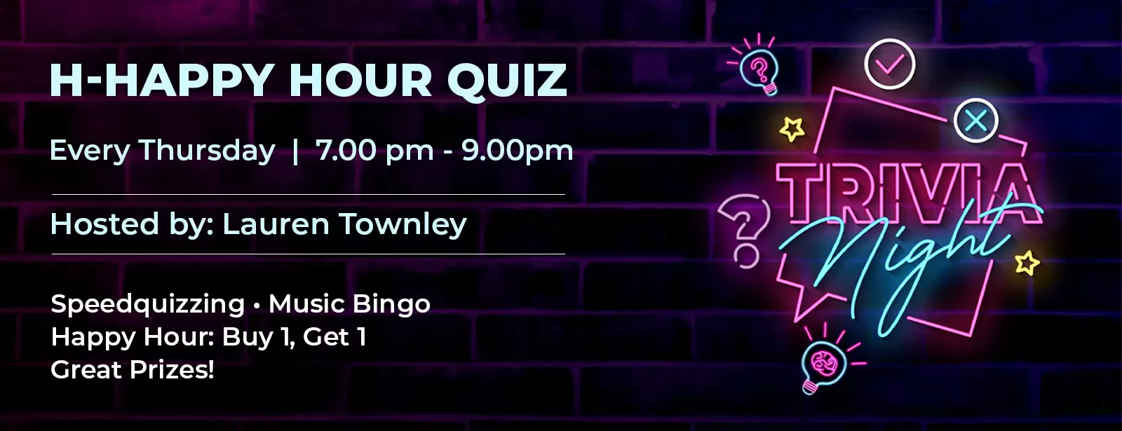 H Happy Hour Quiz Nights